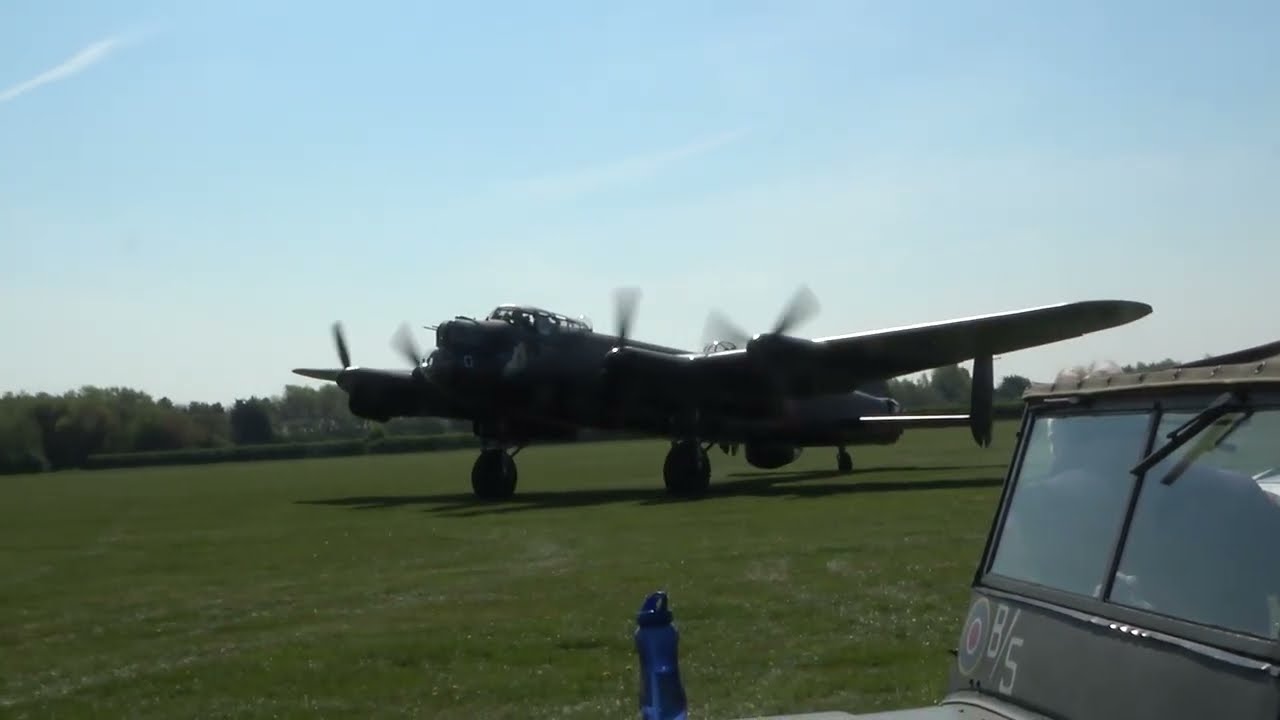 Avro Lancaster Just Jane Taxi Runs at East Kirkby 30/04/2022.