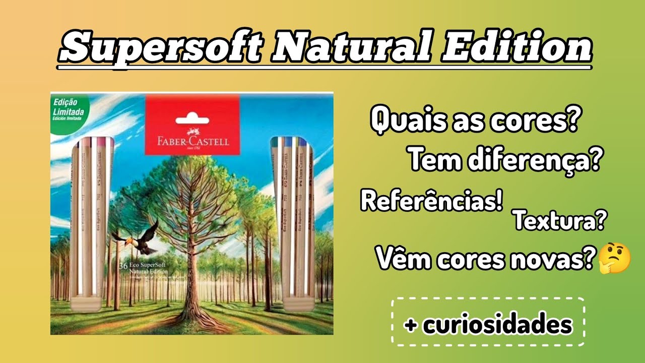 Comparação Supersoft Faber-Castell: Black Edition X Natural Edition