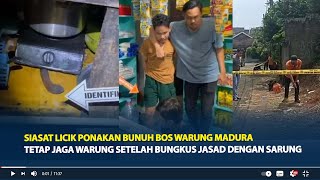 Siasat Licik Ponakan Bunuh Bos Warung Madura, Tetap Jaga Warung Setelah Bungkus Jasad dengan Sarung