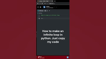 Infinite loop in python! #coding #python #trending #shrots #pythoncoding #infiniteloop #easy