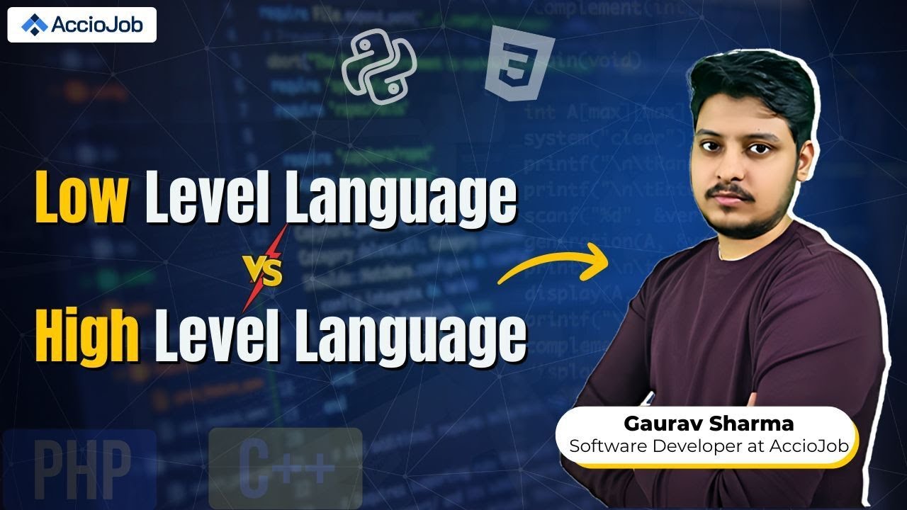 Difference between High Level Language & Low Level Language in ...