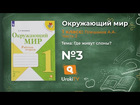Задание 3 Где живут слоны? - Окружающий мир 1 класс (Плешаков А.А.) 2 часть Задание 3 Где живут слоны? - Окружающий мир 1 класс (Плешаков А.А.) 2 часть