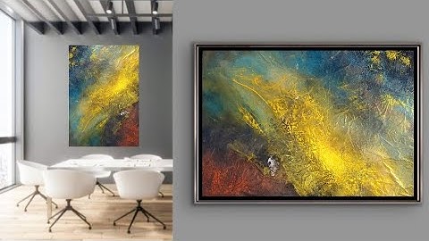 Create a STUNNING Textured Abstract Painting with Aluminum Foil: Acrylic Painting on Canvas (442)