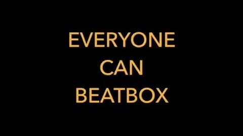 How to beatbox? -beatbox tutorial#1 with EF-Fusion