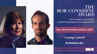 The Bob Considine Award 2020