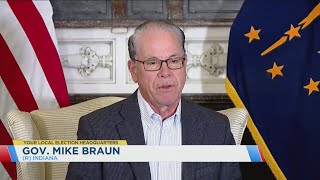 Gov. Mike Braun speaks on redistricting
