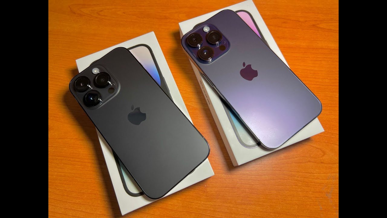 Unboxing iPhone 14 Pro Deep Purple & Space Black - YouTube