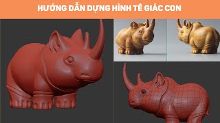 3ds Max | Hướng Dẫn 3dsmax Dựng Hình Con Tê Giác - Phân Tích Lưới Khối