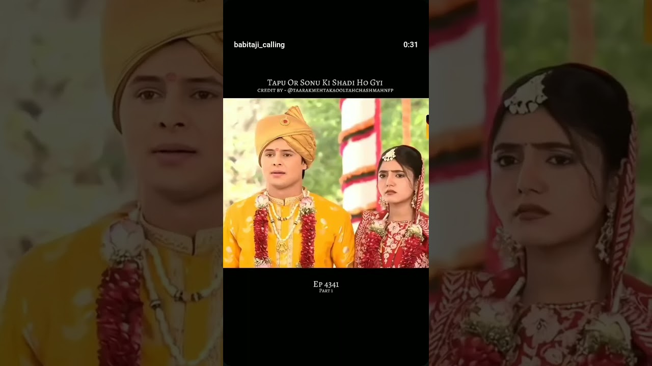 Ep 4341 Sonu Or Tapu ki Shadi TMKOC💞 Credit by -@TaarakMehtaKaOoltahChashmah  @SonySAB  ,