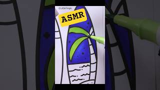 Satisfying ASMR | Coloring fun for Ultimate Calm Ohuhu #ASMR #ArtTherapy #Relaxing #Sounds #art