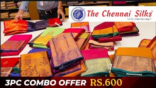 The Chennai Silks Wedding Silk Sarees | 3pc Combo Offer Rs.600 | Gift Sarees Low Price screenshot 2