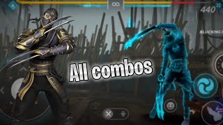 Showing all insane damage corner combos of lynx 🤯 | shadow fight arena