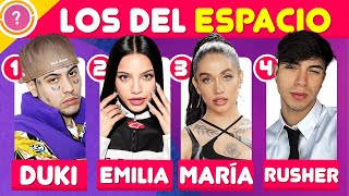 ¿Cuánto sabes de Los del Espacio? 🚀  LIT killah, Duki, Emilia, Tiago PZK, FMK, Rusherking, Maria