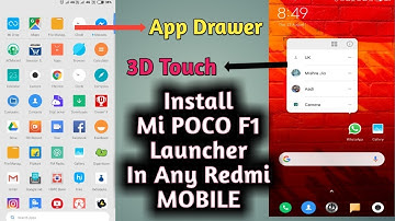 Install Mi Poco F1 Launcher In Any Redmi Mobile | How to Download Poco F1 Launcher Hindi