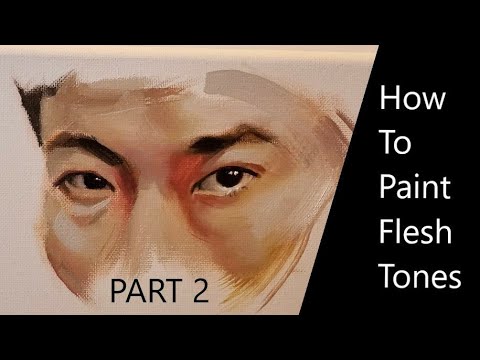 HOW TO PAINT A PORTRAIT in oil -- PART 2 -- MIXING FLESH TONES - Trial ...