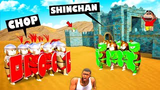 BIGGEST BATTLE 🔥 I made CHOP fight SHINCHAN and I WON 😂 | SHINCHAN vs CHOP vs AMAAN-T screenshot 3