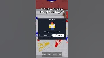 If DoBig Studios Bought 99 Nights in the Forest💀 #roblox #99nightintheforest #shorts