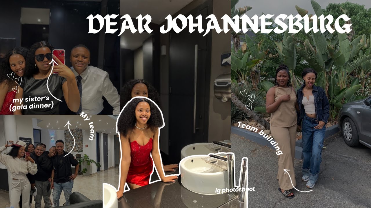 Dear Johannesburg 💌 | Traveling from Cape Town to Joburg & Back | Gala Dinner Edition ✈️✨