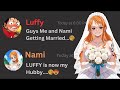 if Luffy and Nami  are getting MARRIED!! 😍🥰 | One Piece Discord Server