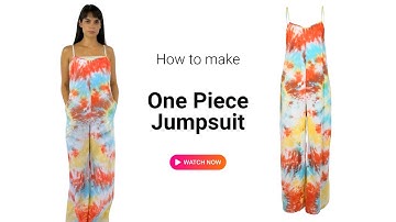 Easy One-Piece Jumpsuit Sewing Tutorial - Free Sewing Pattern (#2316)