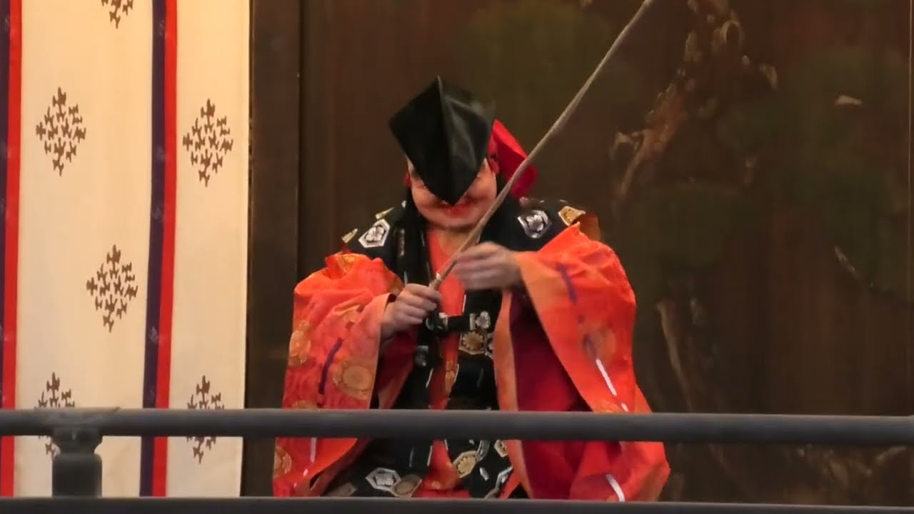 2石見神楽奉納（恵比須） 2024年西向天神社神楽殿 石見神楽東京社中