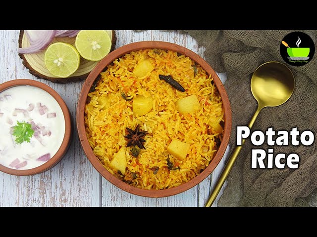 Potato Rice | Potato Pulao Recipe | Aloo Pulao Recipe | Potato Biryani  | Instant Rice Recipe | She Cooks