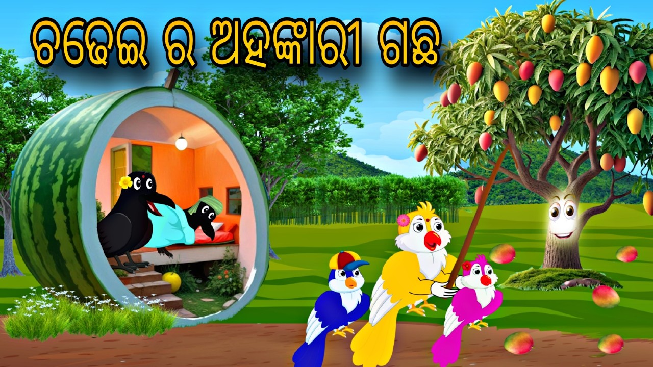 Ahankarii Amba Gacha \\ Tiki Chadhei Gapa \\ Odia Stories \\ Odia Gapa \\ Bird Gapa Kahani