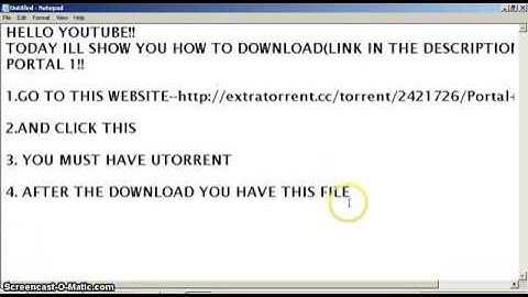 how to download (PORTAL!!) NON-STEAM