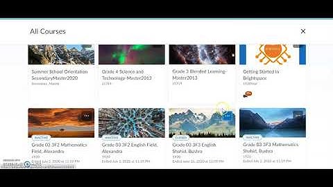 How to Pin a Course- Brightspace