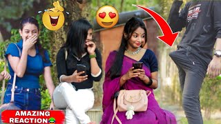 Boner Prank Part-3 || Boner Prank On Cute Girls😜 || Epic Reaction || Team Oscar Prank