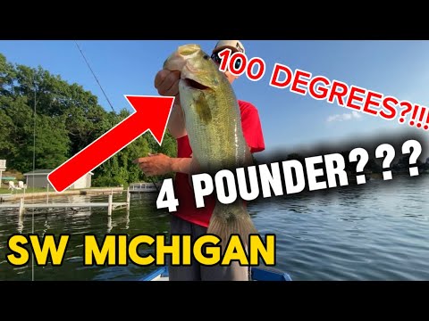 FISHING IN 100 DEGREE HEAT??? (Bass Fishing Summer Patterns)