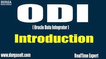 Oracle Data Integrator(ODI) || Introduction