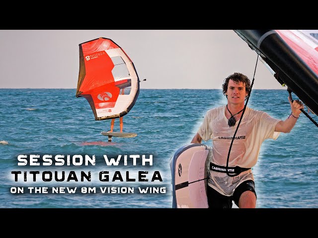 Session with Titouan on the new 8m Vision | Wing Foil - YouTube