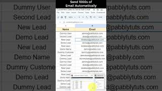 Send 1000's of Email Automatically with #pabblyconnect #shorts screenshot 4