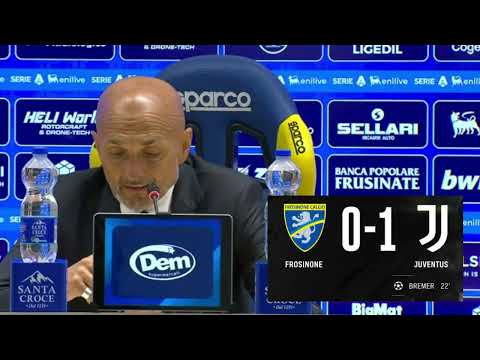 Video Conferenza stampa Spalletti POST Frosinone vs Juve 0-1 :Se non chiudi le partite, SOFFRI!»