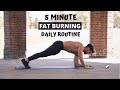 5 MINUTE FAT BURNING DAILY ROUTINE | No Equipment | Rowan Row