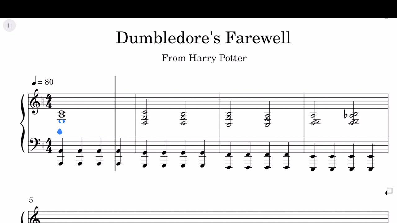 Nicholas Hooper - Dumbledore's farewell (Harry Potter) Sheets by