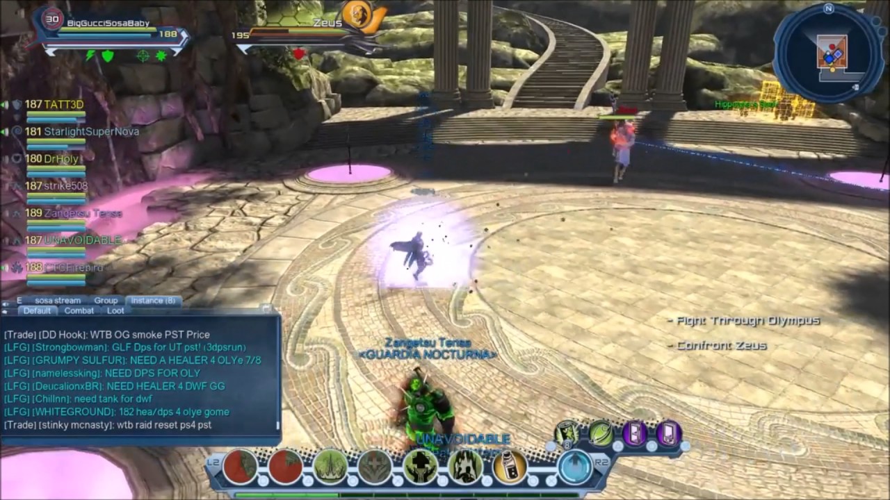 DCUO Amazon Fury Part 3 Olympus Elite Last Boss Tutorial Nature Heal POV