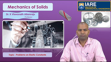 Problems on Elastic Constants by Dr. K Viswanath Allamraju