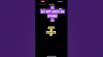 How to Set app limits on iPhone