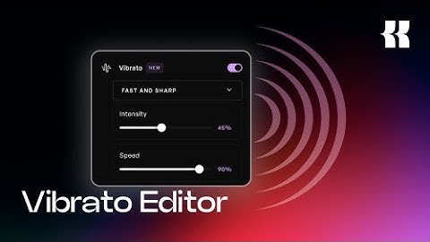 New Feature: Expressive and Natural Vocals with Kits Vibrato Editor