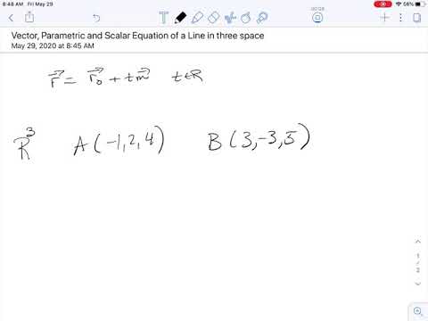 Vector, Parametric and