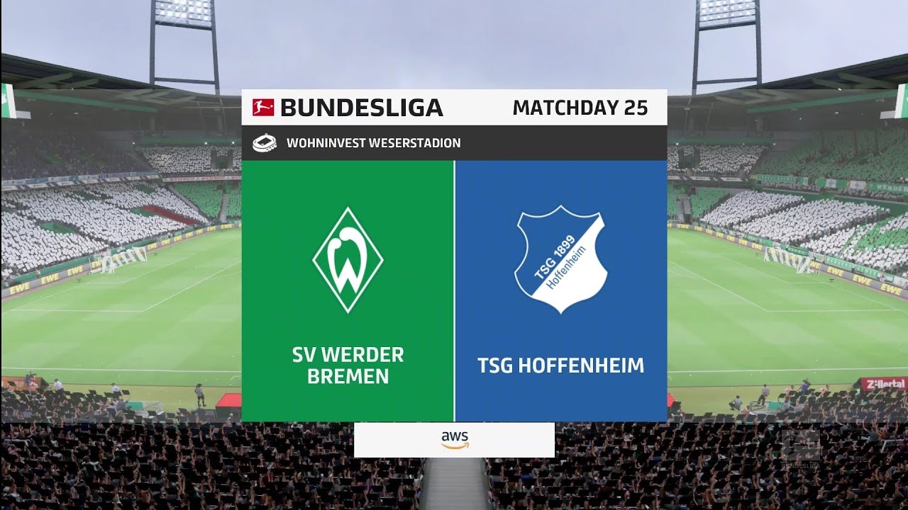 FIFA 23 Werder Bremen vs TSG Hoffenheim - WohnInvest WeserStadion Gameplay