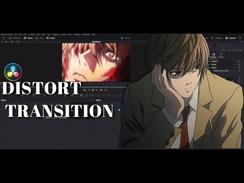 Distort Transition Davinci Resolve AMV Tutorial || Lens Distort Davinci Resolve