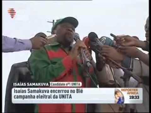 RTP AFRICA 19H30 reporter africa eleiçoes Isaias Samakuva encerrou no