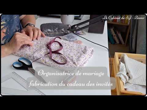 ASMR FR - thème mariage - fabrication du cadeau des invités (chuchotement)