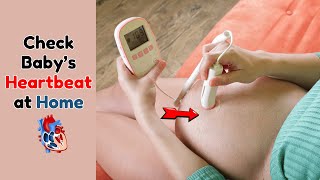 How to Check Fetal Heart at Home with Handheld Doppler Ultrasound | From 12 Weeks of Pregnancy