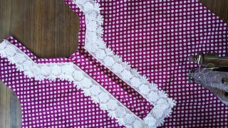 nighty dress neck design