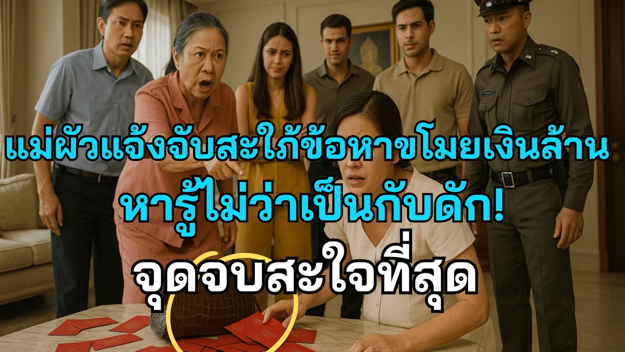 แม่ผัวแจ้งจับสะใภ้ข้อหาขโมยเงินล้าน หารู้ไม่ว่าเป็นกับดัก! จุดจบสะใจที่สุด
