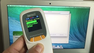 LENVII R777 barcode scanner MAC computer system connected to bluetooth